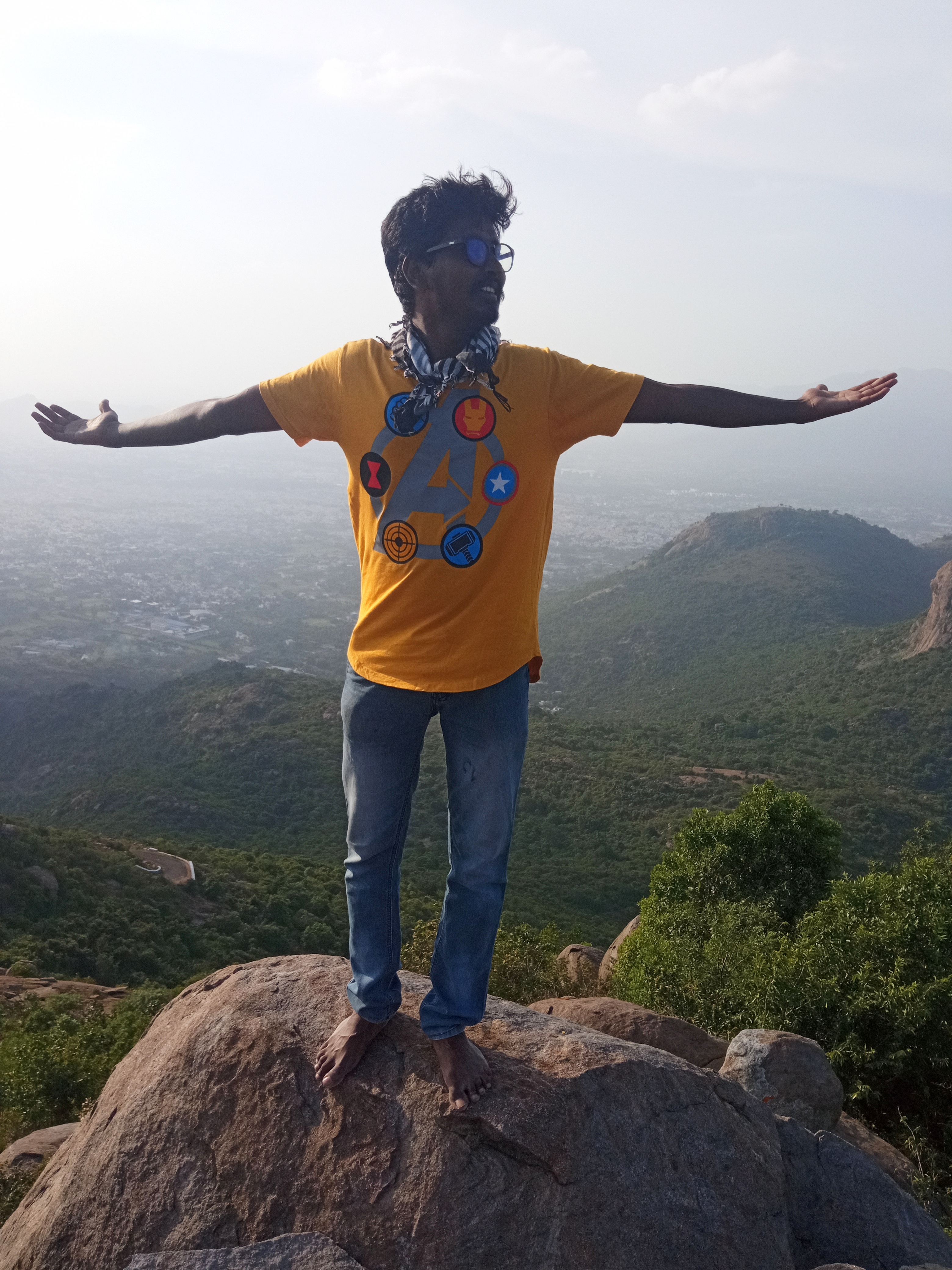 Ka sitting at top hills