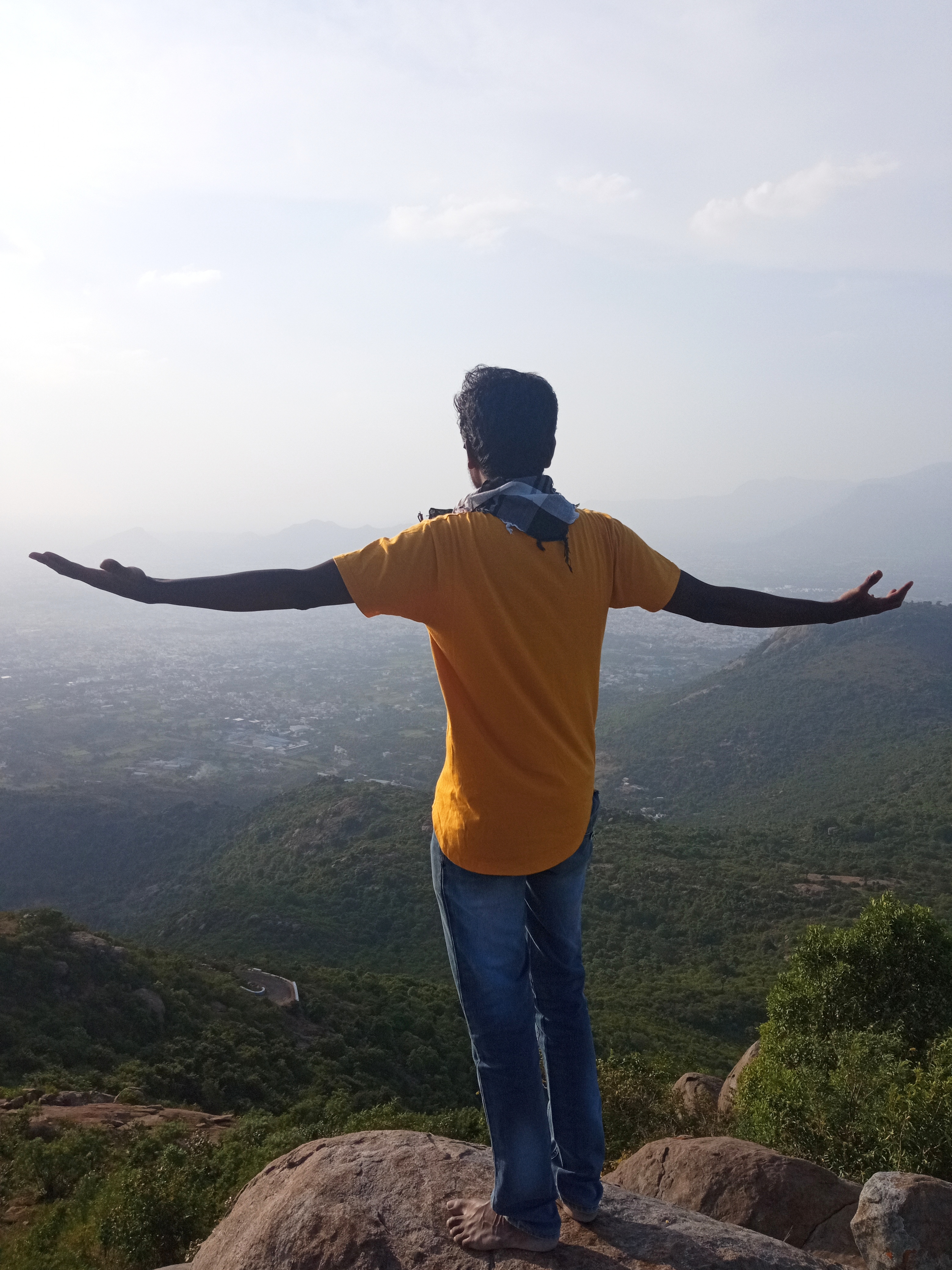 Ka sitting at top hills