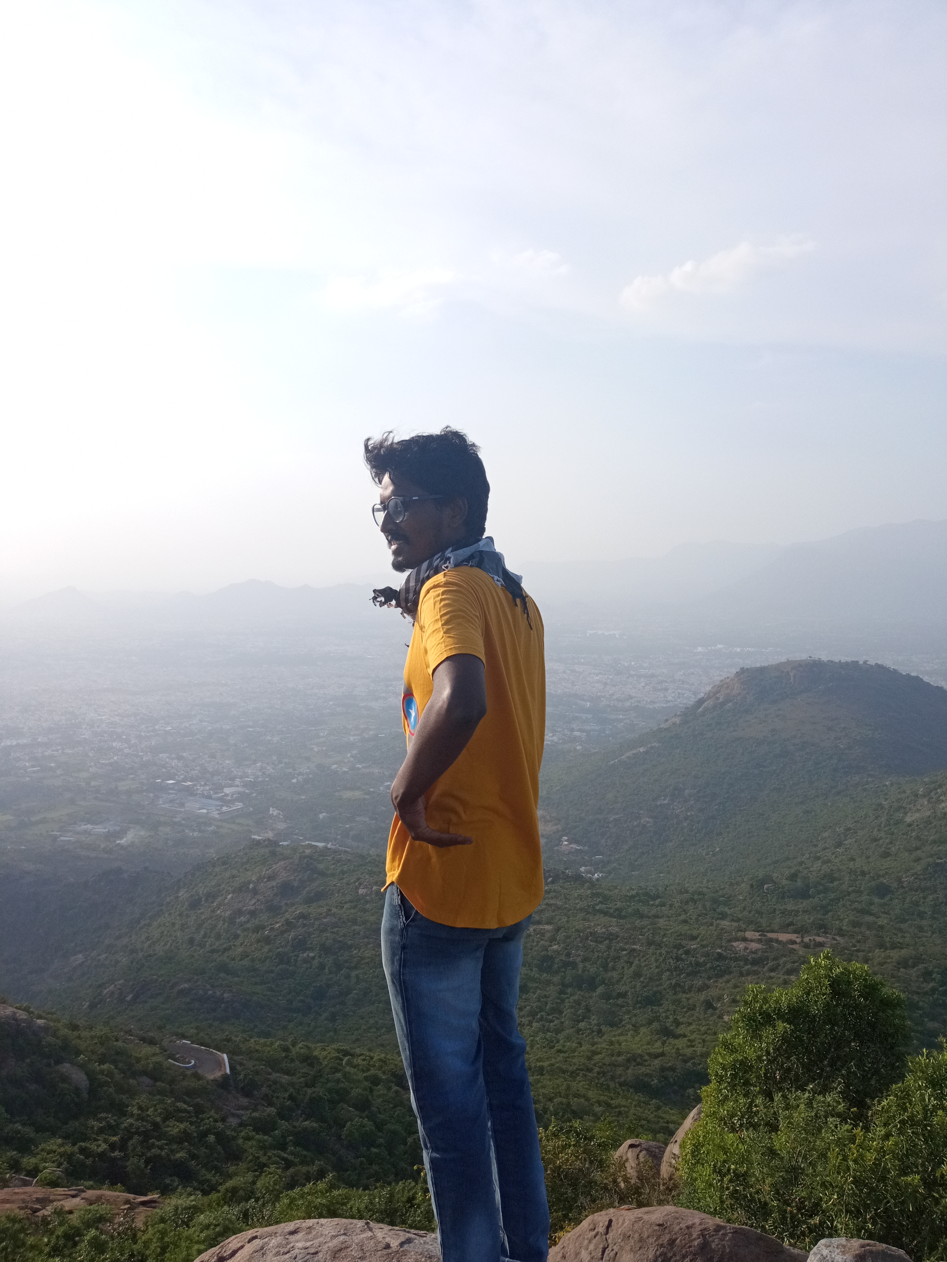 Ka sitting at top hills