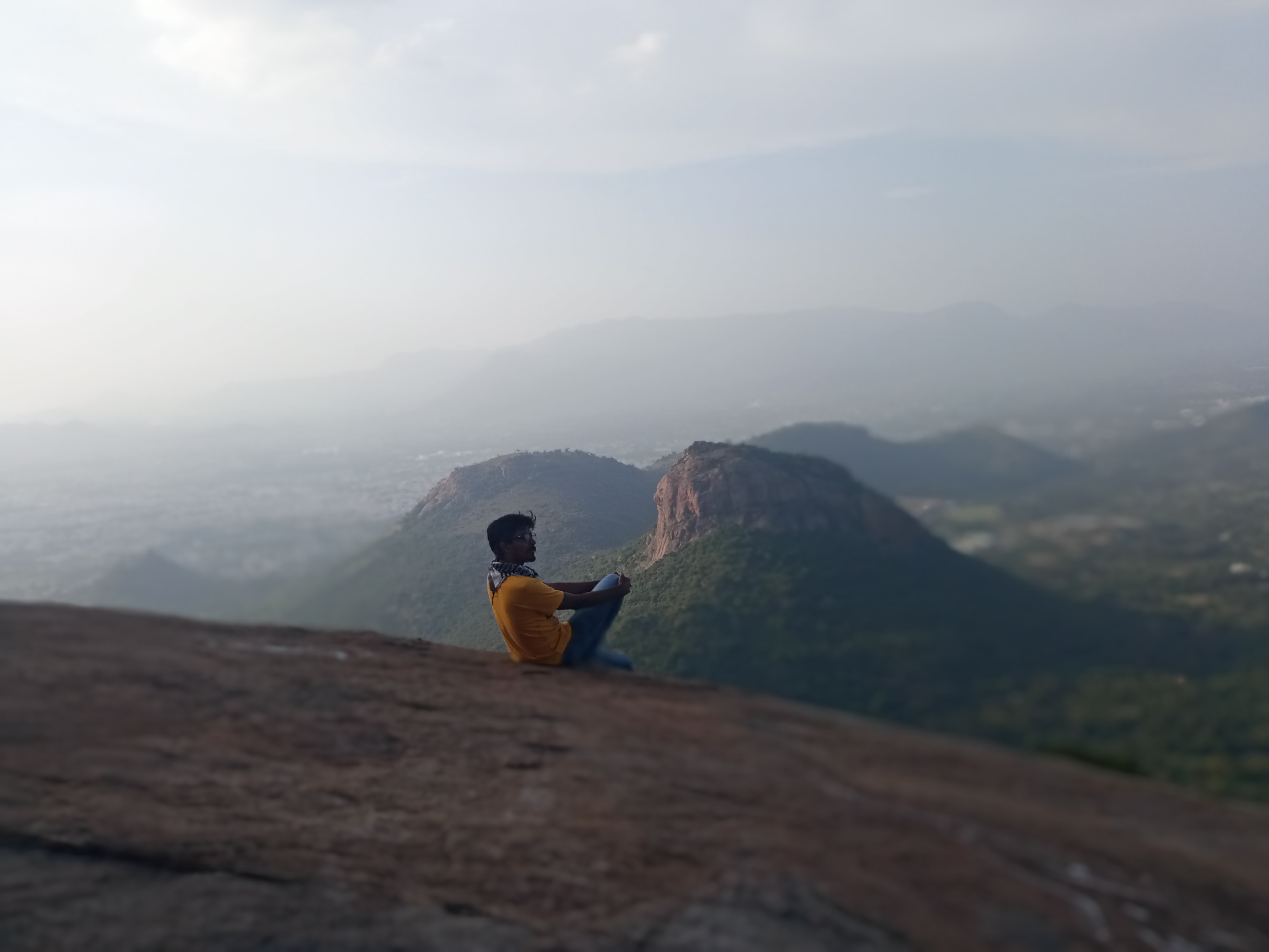 Ka sitting at top hills